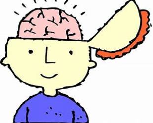 A person thinking and being enlightened