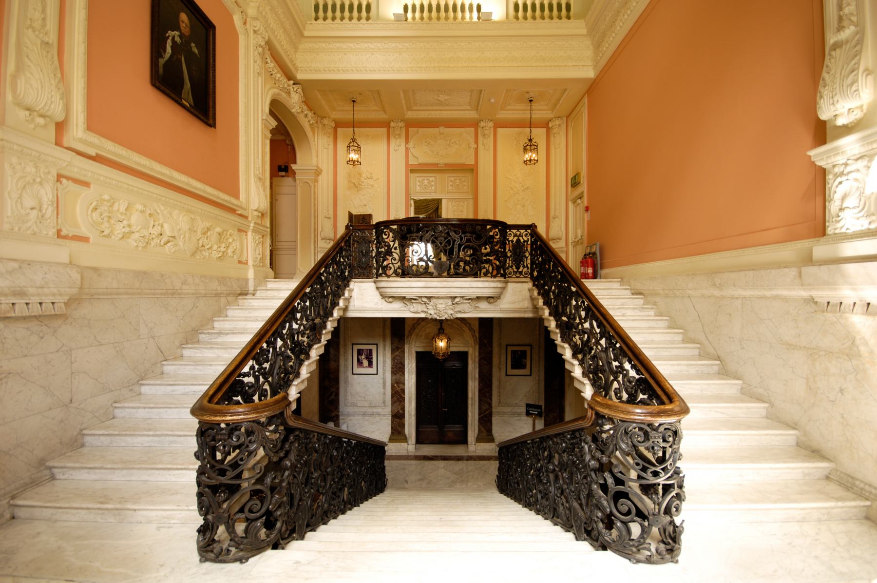 A picture of Dartmouth House stair case