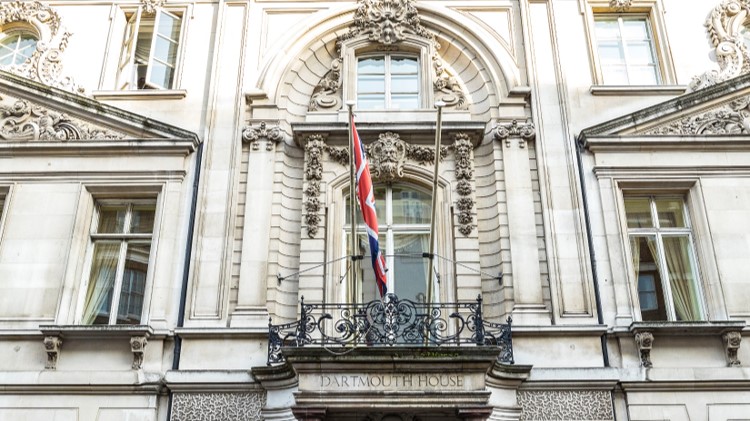 A picture of Dartmouth House entrance