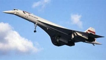 British Airways jet flying in the sky