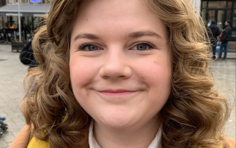 A close-up picture of Sophia Taylor (ESU Alumnus and now active as Engagement and Education Officer).